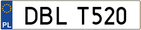 Trailer License Plate